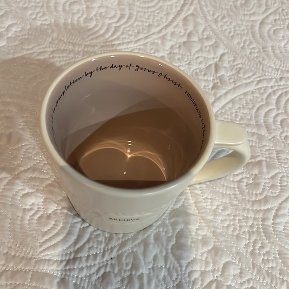 Dayspring 11 oz Believe textured mug, NWT - Picture 6 of 12
